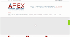 Desktop Screenshot of apexcareerservices.com